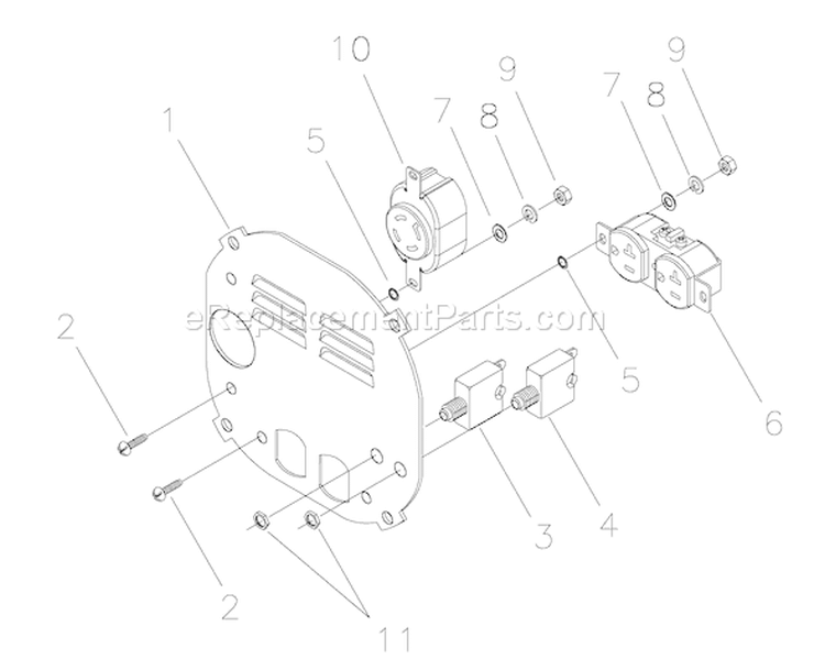 Page A Diagram and Parts List for 1773-0  Briggs and Stratton Generator